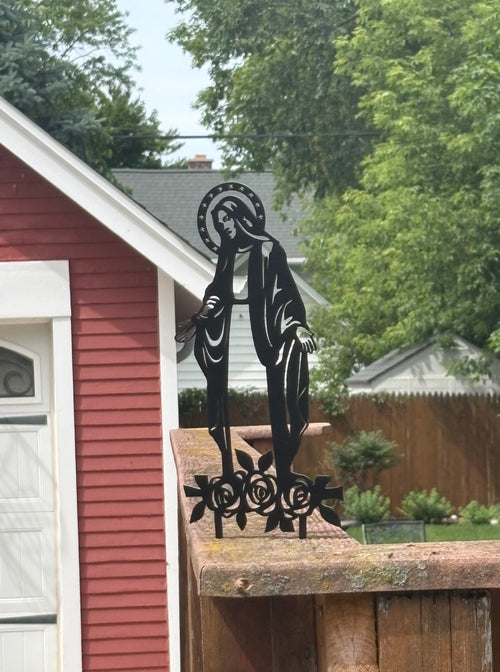 Mother Mary | Garden & Fence Post